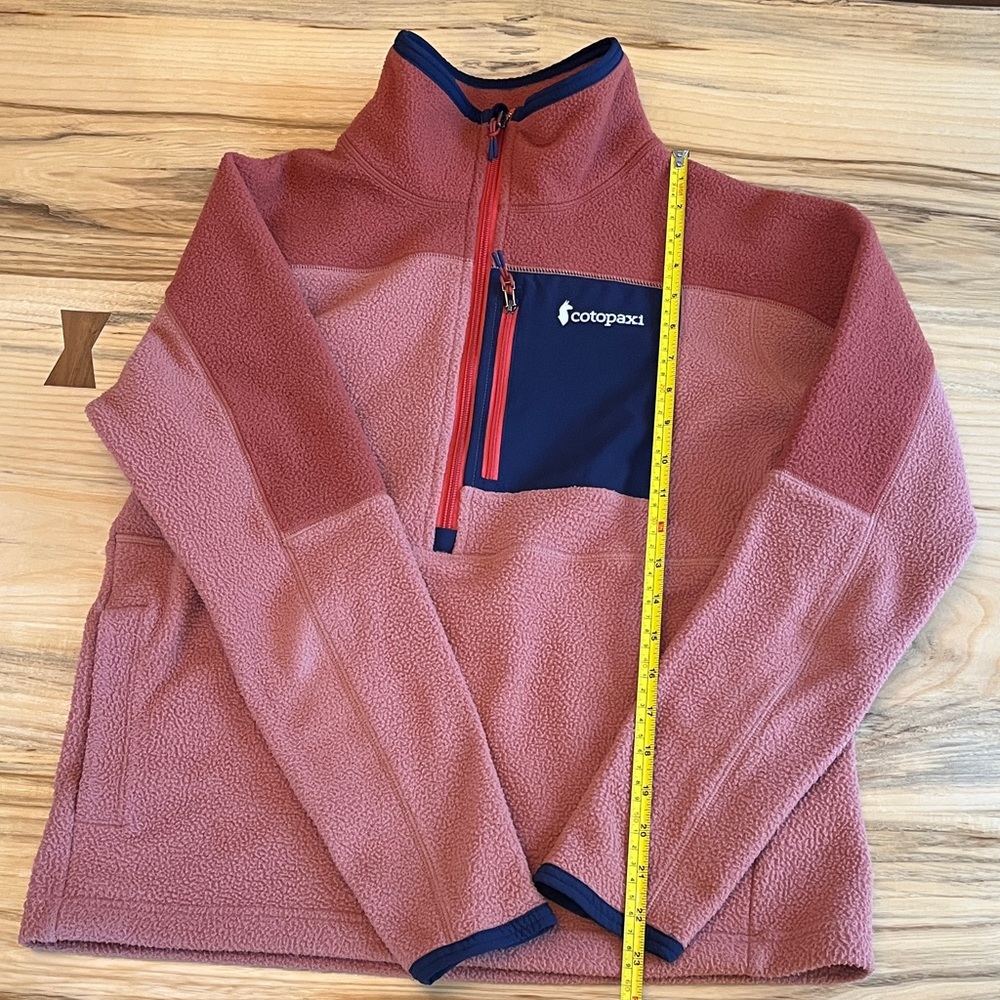 Cotopaxi burnt orange and Navy Fleece Jacket